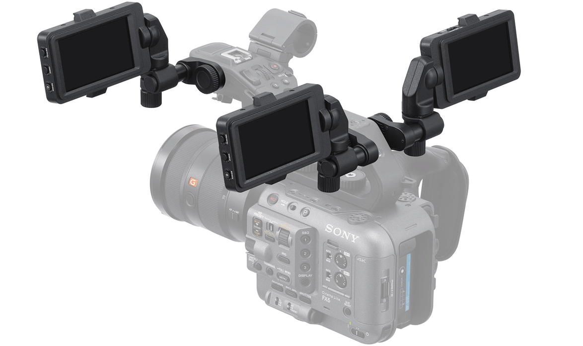 The Sony FX6 uses the same 720p screen as on the FX9. Image source: Sony
